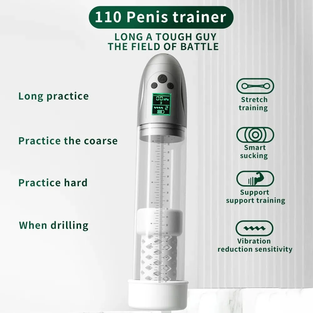 Automatic Penis Pump Enhanced Erections Rechargeable Vacuum Dick Cock Enlarger Penis Size Men Sex Toys and Vagina Masturbator — image 6