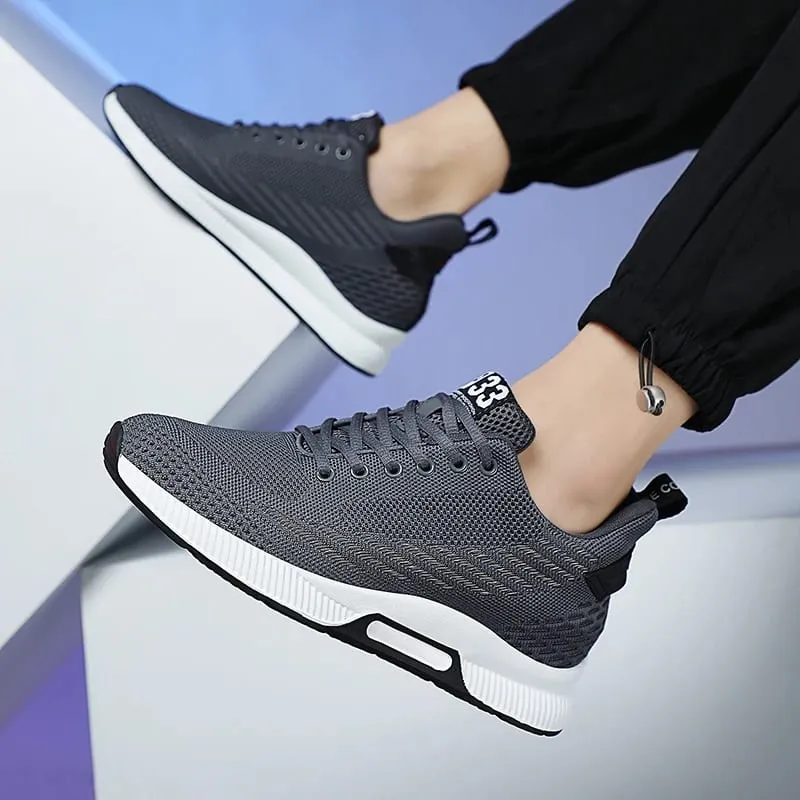 Sneakers Herre Højdeøge indlægssåler 6 cm Elevator Sko Chunky Højere Heel Lift Plus Størrelse 37-46 — image 6