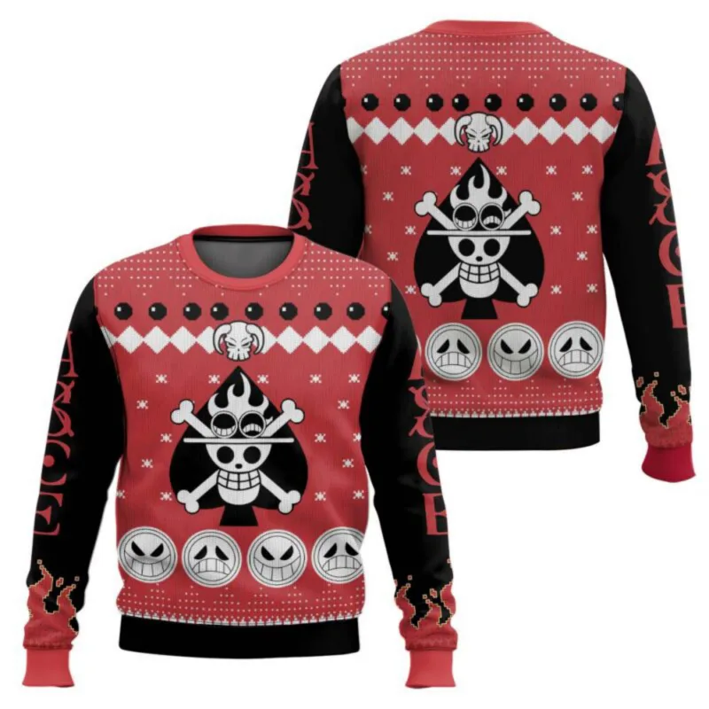 New sweater, Japanese anime, Luffy, Robin, Bandai, One Piece, 3D hoodie, Christmas sweatshirt, men's round-neck T-shirt — image 17