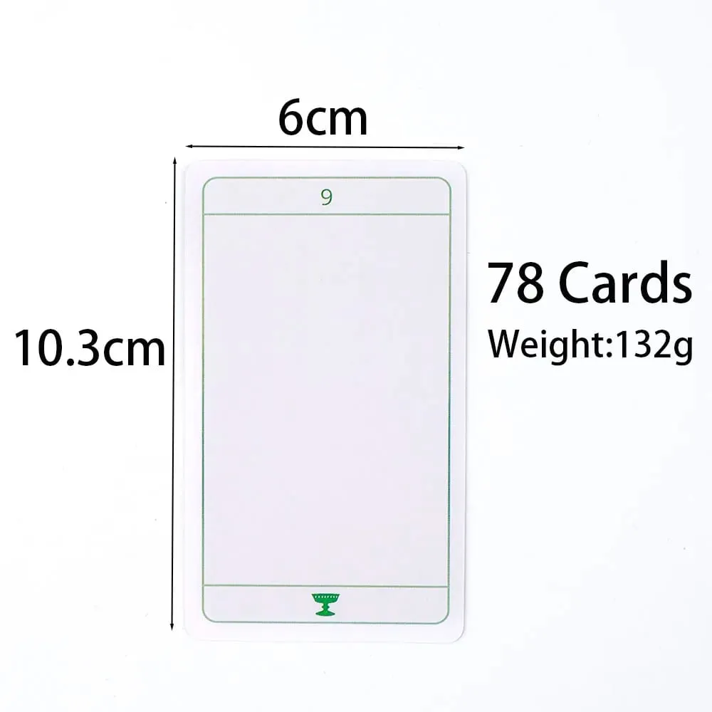 Invisible Tarot 78 Blank Cards Create Your Own Tarot Deck 10.3*6cm Practicing Your Vision of the Invisible For Family Party — image 4