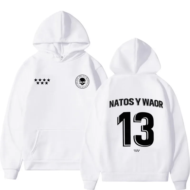 Rapper NATOS WAOR 13 Sweatshirts Men Women Fashion Hip-hop Pullover Autumn Winter Loose Casual Gothic Punk Tracksuit Streetwear — image 9