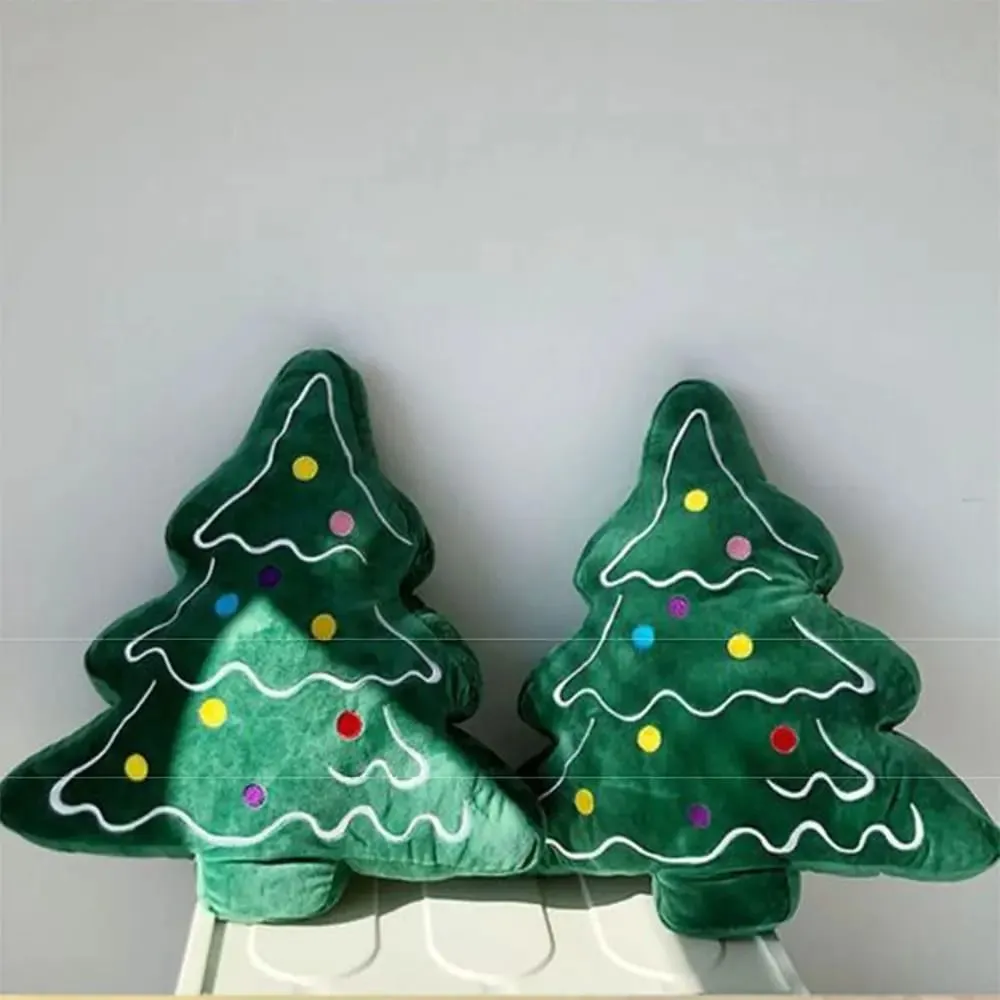Soft Christmas Tree Sofa Cushion Comfortable Skin-friendly Christmas Day Decorative Pillow 3D Shaped Ornaments — image 4