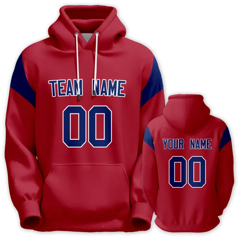 Men's Custom Football Hoodie Personalized Printed Team Name Number Sweatshirt Game Day Pullover Gift — image 9