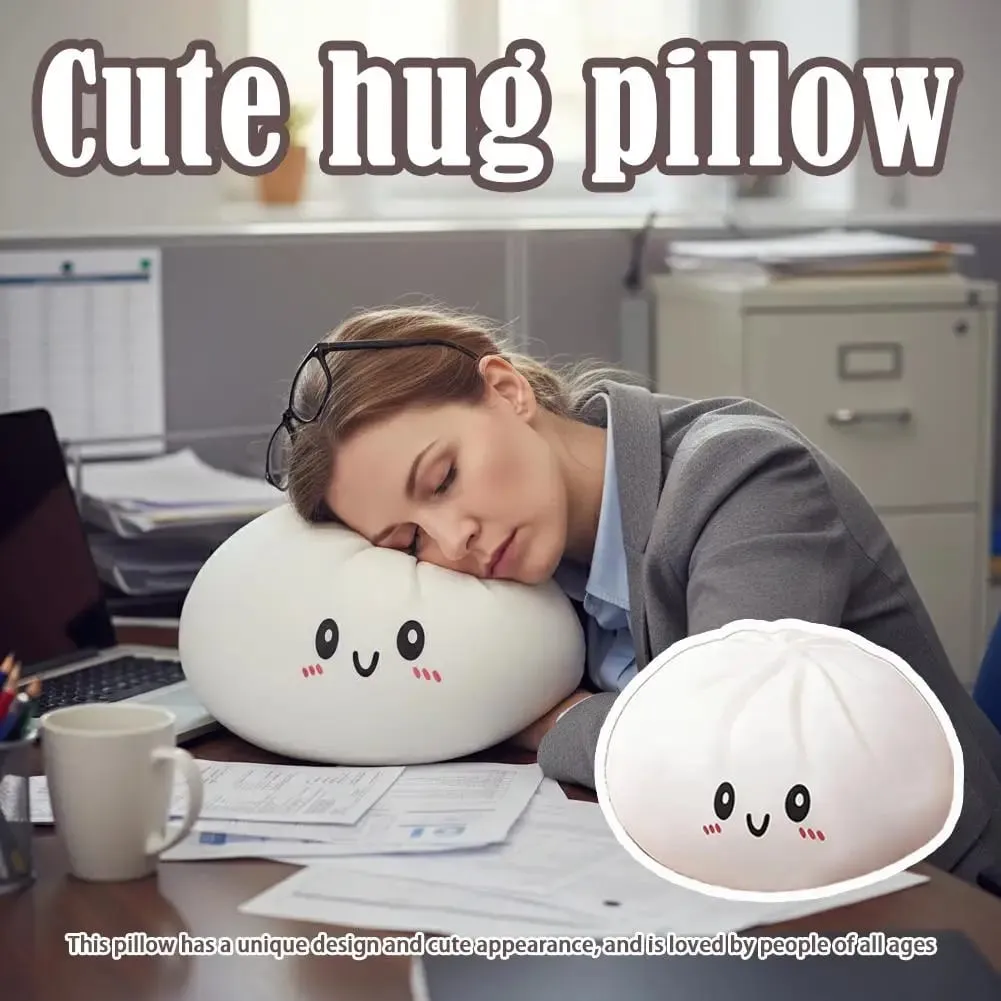 25 cm großes, gedämpftes, gefülltes Brötchen-Squishy-Spielzeug, Kawaii-Knödel-Squeeze, sensorisches Zappelspielzeug, weich, langsam ansteigend, Stressabbau für Kinder — image 6