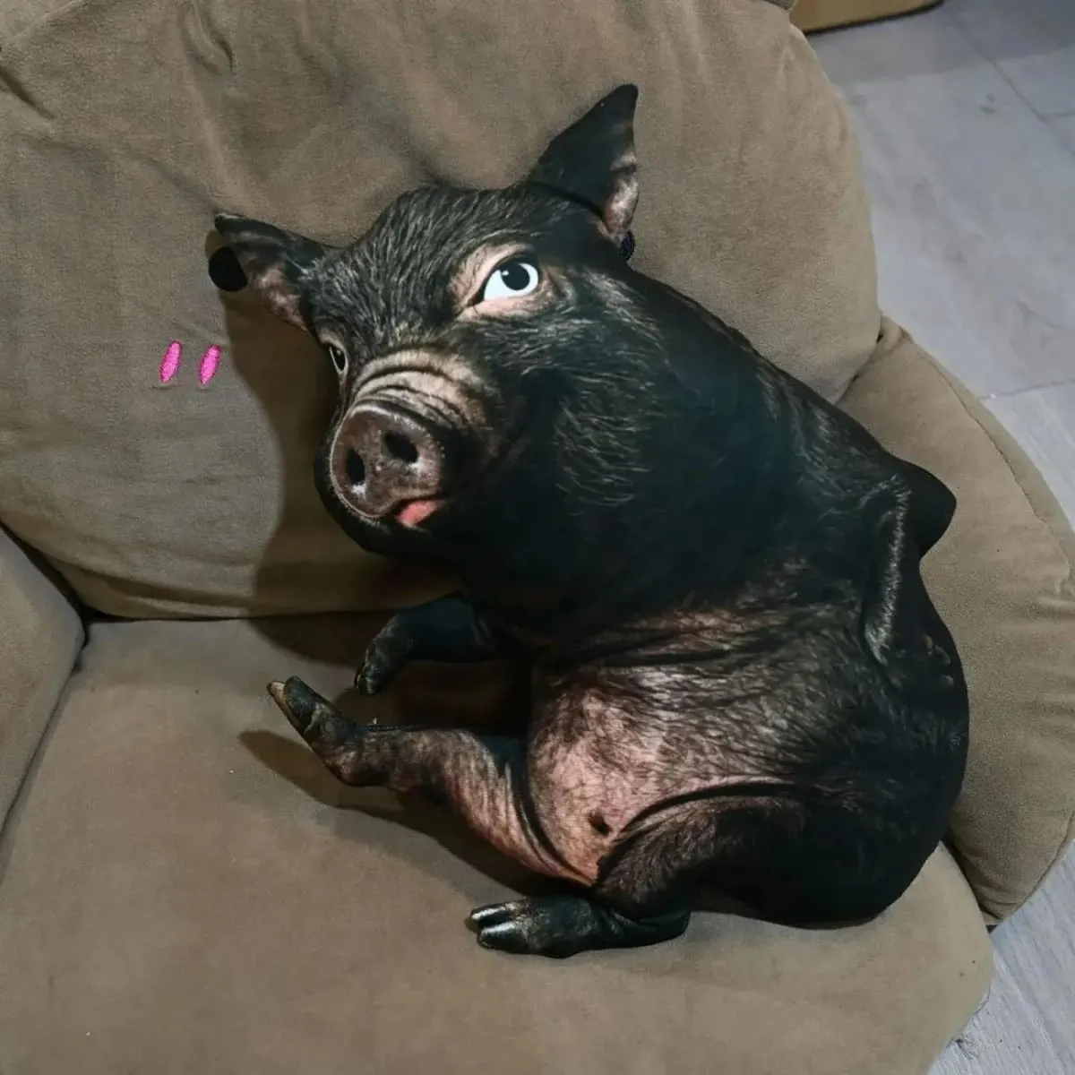 【In Stock】Cute Lifelike Simulation Pig Plush Toy Soft Sleeping Pillow Holiday Gift For Close Friends Home Sofa Decor Cushion