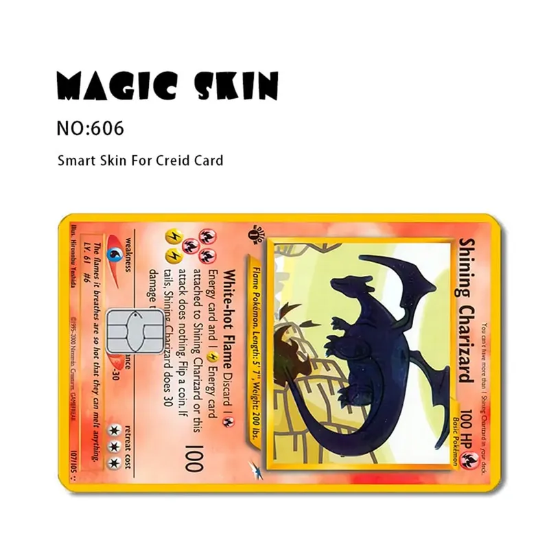 Anime Pokemon Pikachu skórka na kartę kredytową 2.5D naklejki HD karta naklejka karta matowa folia skóra mały chip wodoodporna naklejka prezenty zabawki — image 5