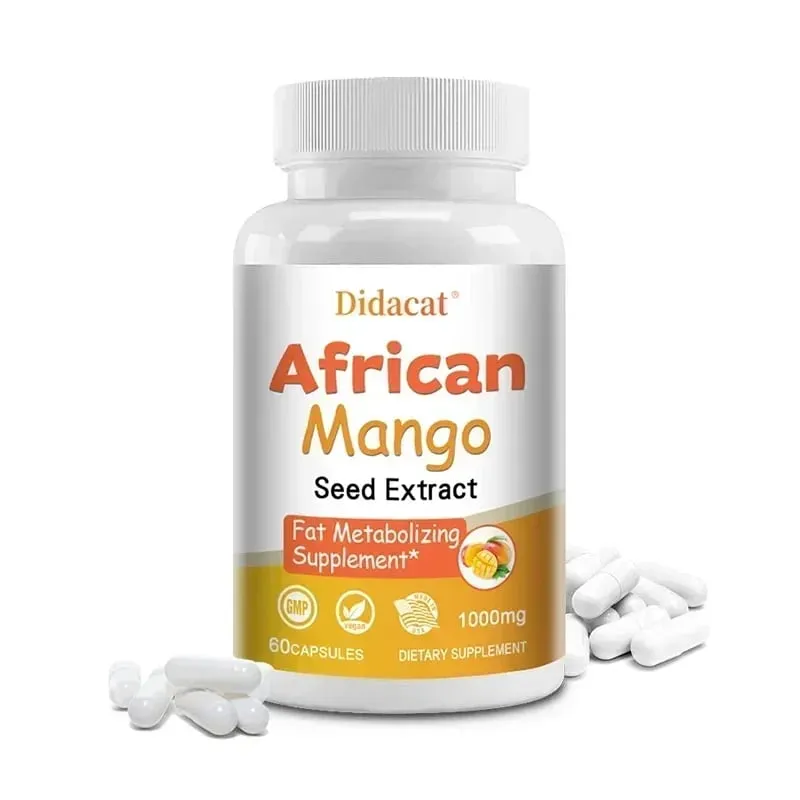 Africké mango kapsle - výkonný metabolismus potlačující chuť k jídlu Imunitní systém zdraví Kapsle na spalování tuků bez GMO