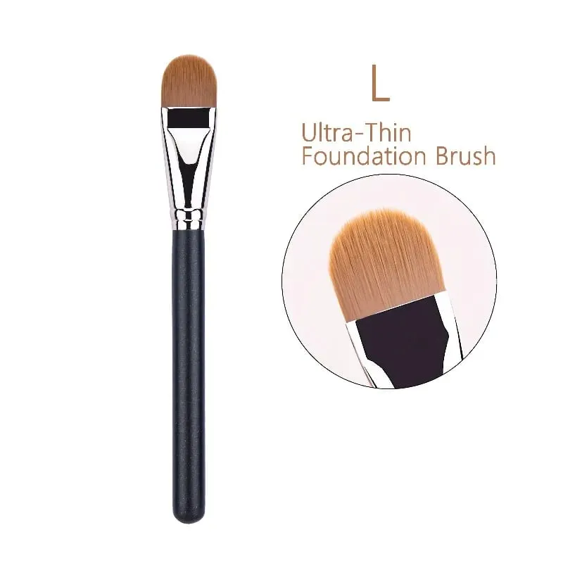 4 Types Sizes Upgraded Ultra-thin Foundation Concealer Makeup Brush Professional Liquid Foundation Cream Concealer Make-up Tool — image 11