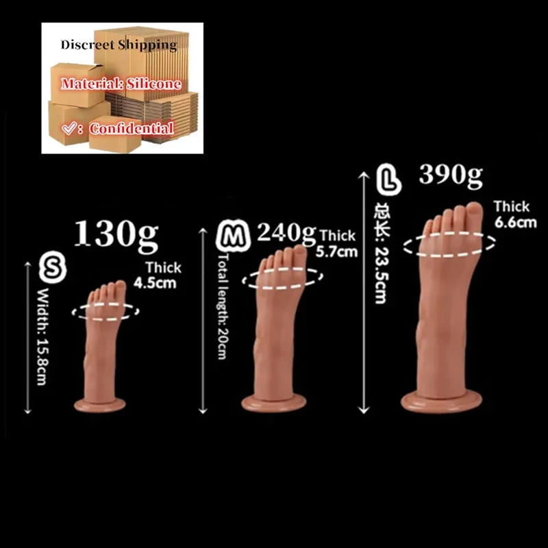 Enorme Voeten Stijl Anale Plug Grote Siliconen Kont ButtPlug Diepe Masturbator Dildo Dilatator Stimulator Anale Dildo Adult Sex Toy Voor vrouwen — image 14