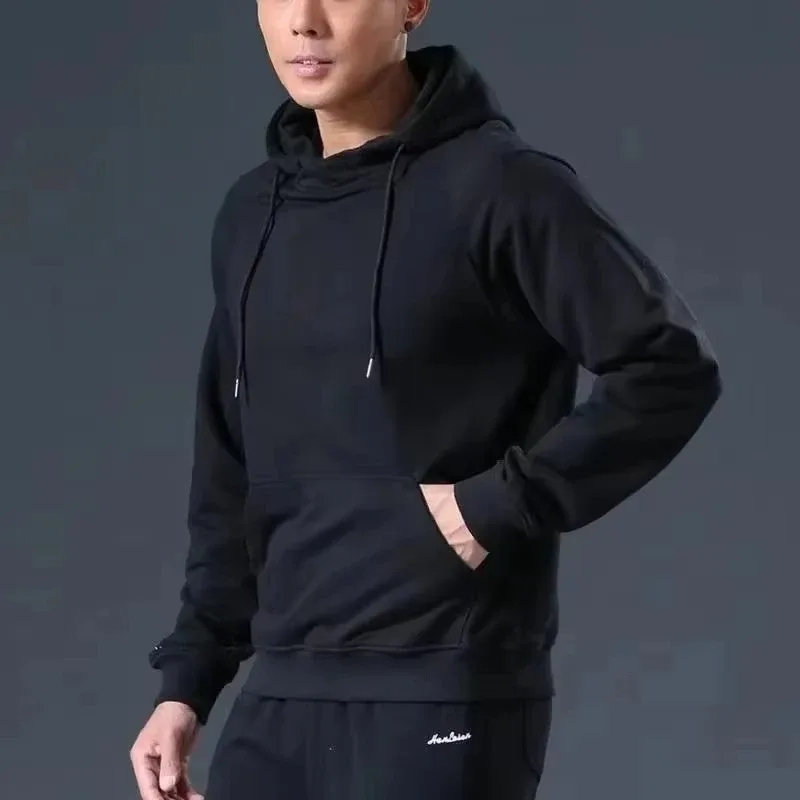 Men's and Women's Solid Color Pocket Hoodies Sports Fitness Sweatshirts Fashionable Casual Pullovers Multi Color — image 7