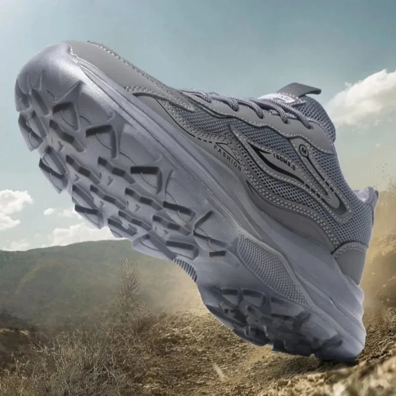 Men's Summer Sports Shoes Versatile Mesh Breathable Comfortable Walking Shoes for Man Outdoor Soft Sole Casual Running Sneakers — image 2