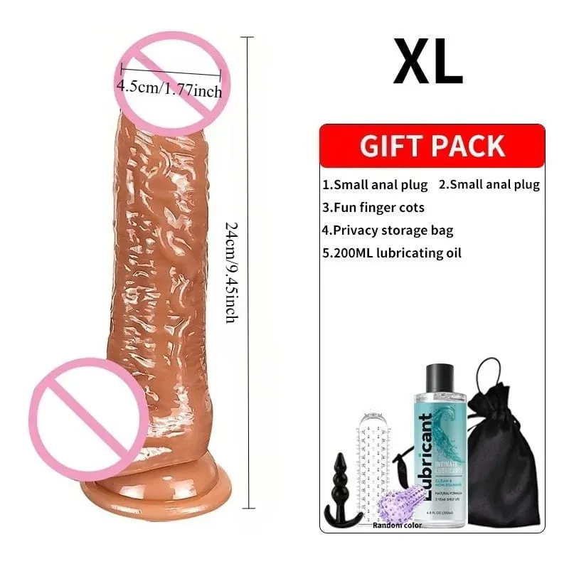 Realistiska mjuka dildos med stark sugkopp Onani Stor G-punkt Dildosexleksak Lämplig för kvinnor och par Vagina Anal Stimulator Vuxna Sexleksaker för kvinnor Erotisk dildo Penis Analplugg Kvinna Män Penis Vuxen Spel Nybörjare Anal Dil — image 14