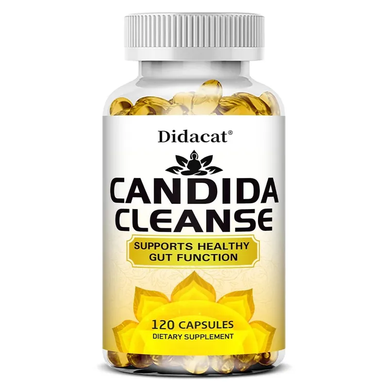 Candida Cleanse-innehåller naturliga örter och probiotika för att stödja en sund tarmfunktion och immunhälsa Lämplig för unisex