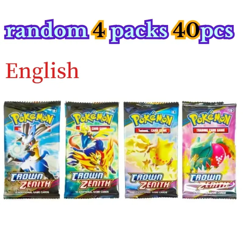 zábava 40 kusů Pokemon Card Pack 4 sady Sun Moon Violet 151 Angličtina Sběratelské karty Sběratelské hračky Halloween Dárek Fantasy Sci-Fi — image 23