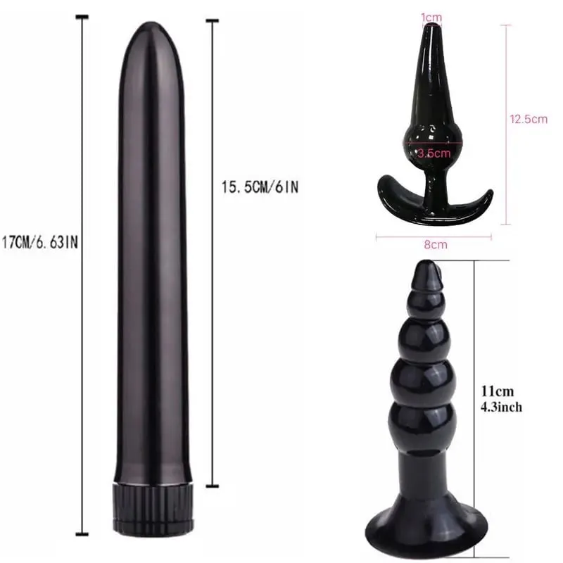 4/5/7/8 pçs/set silicone butt plug vibrador masturbação anal plug vaginal brinquedos sexuais combinação anal grânulo dilatador brinquedos para gay
