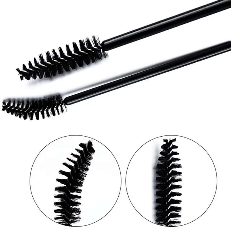 500/1000pcs Eyelash Brush Applicator Wholesale Lash Mascara Wands Brushes Para sa Eyelash Extension Eyebrow Spoolies Beauty Tools — image 3