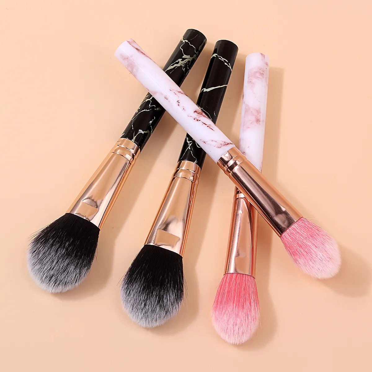 4PCS Makeup Brushes Set for Loose Powder Setting Powder Blush&Highlight Smooth Application Cosmetic Tools for Makeup Beginners — image 3
