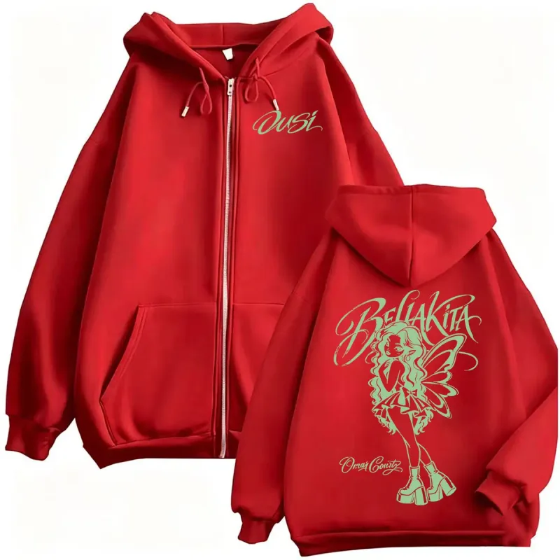 Rapper Omar Courtz Por Si Manana No Estoy Album Tour Zip Up Hoodies Men Women Harajuku Gothic Aesthetics Sweatshirt Jacket Coats — image 9