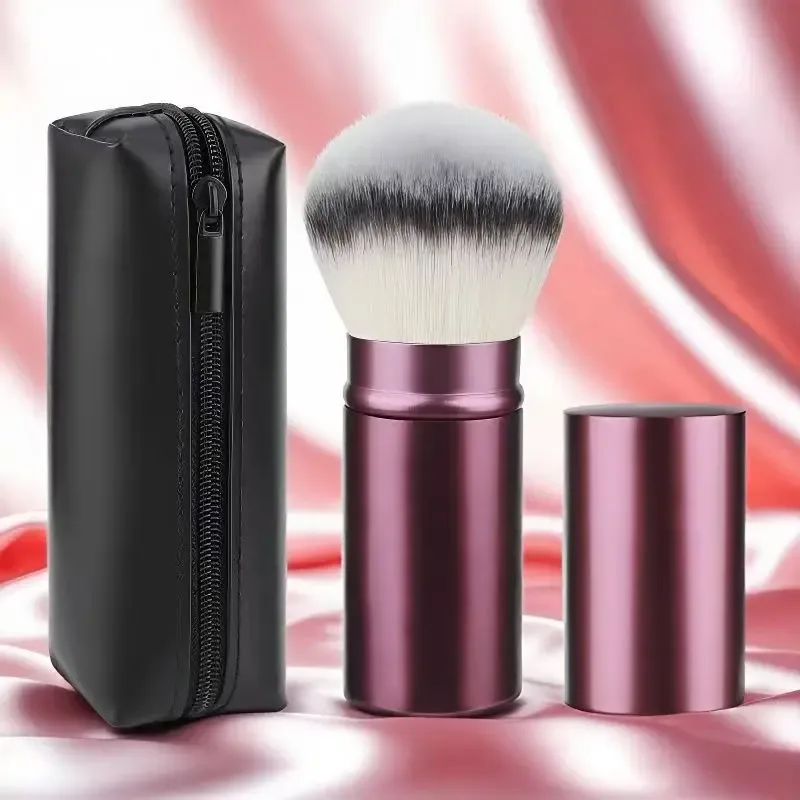Set Kuas Rias Portabel Bepergian dengan Tas Penyimpanan Kuas Foundation Blush Kuas Kosmetik untuk Perlengkapan Kecantikan Dalam Perjalanan — image 16