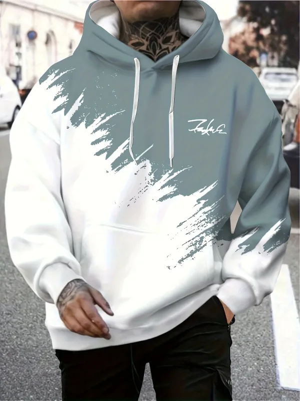 แฟชั่นGradientพิมพ์Hoodiesผู้ชายตลก 3Dรูปแบบตัวอักษรขนาดใหญ่เสื้อฤดูใบไม้ร่วงและฤดูหนาวเสื้อลำลองผู้ชายเสื้อผ้า — image 5