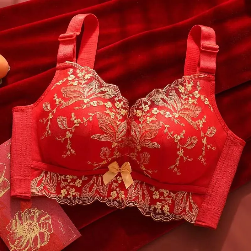 Sujetador de encaje Sexy, Push Up, sujetador suave, recolección de senos pequeños, encaje antiflacidez, ropa interior de mujer, lencería ajustable — image 11