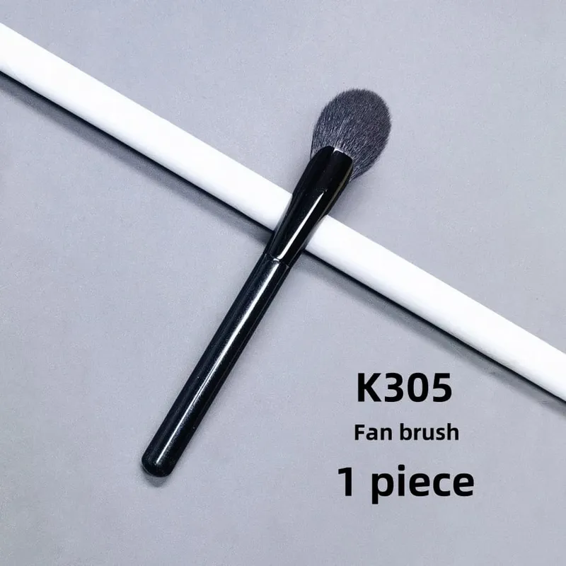 Vějířový štětec na make-up Zvýrazňovač obličeje Shadow Kozí chlupy Blush Pudr štětce na make-up Pro Základní kosmetické nástroje