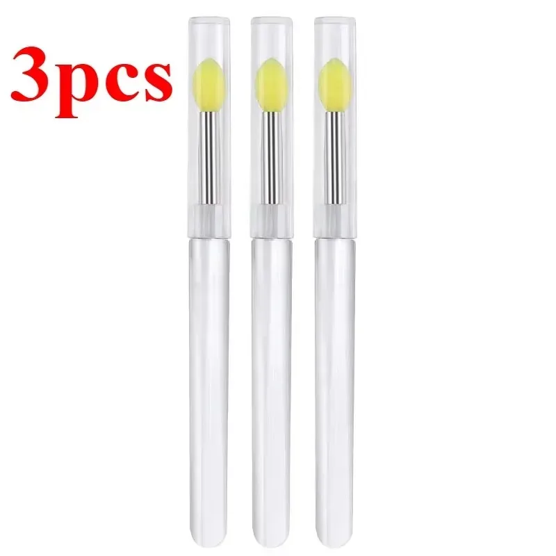 3/5/10PCS Reusable Lip Brush Silicone Lip Mask Applicator Transparent Lipstick Tool For Lip Gloss Eyeshadow Brushes Makeup Tools — image 22