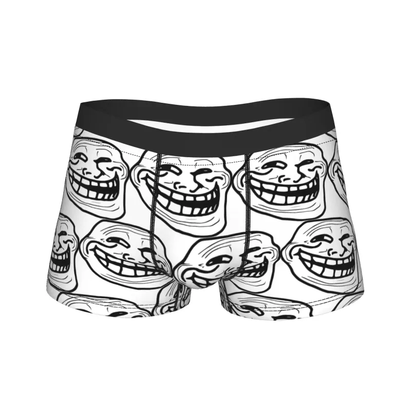 Rage Comic Trollfac Trunk Funny Anime Pouch Ondergoed Hot Koop Patroon Boxer Korte Comfortabele Heren Onderbroek Plus Size