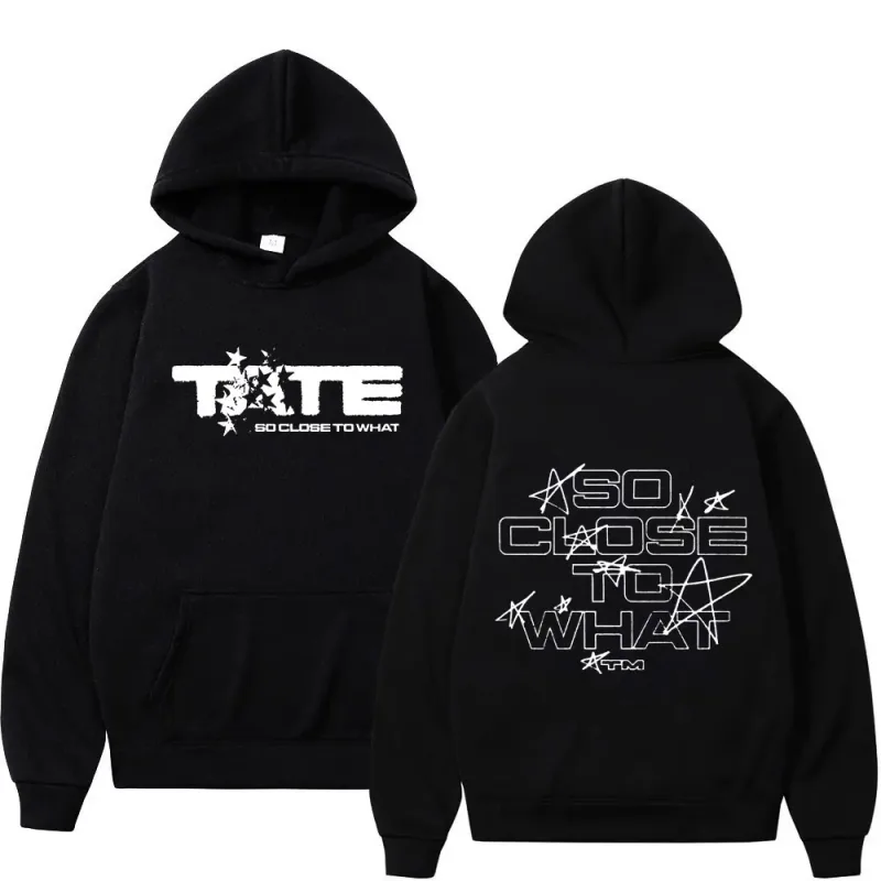 26Men Women Clothing Long Sleeve Hooded Sweatshirts Tate McRae So Close To What Album Hoodies Fleece Vintage Oversized Pullovers — image 1