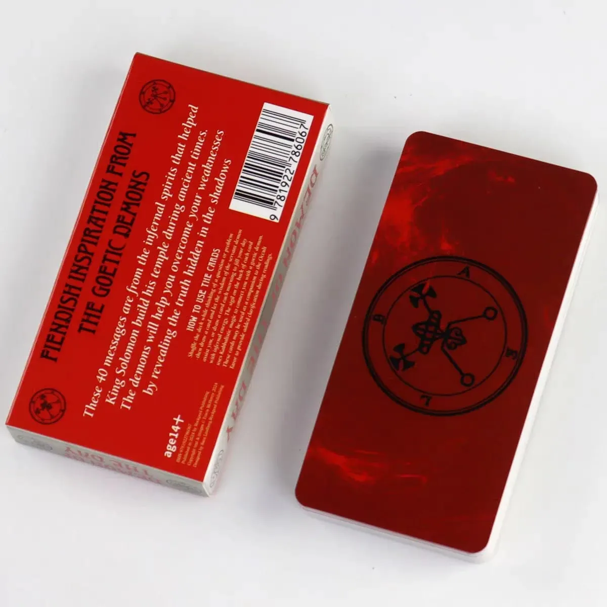 Demon of the Day Oracle Cards 40 PCS Goetic Demons Vintage Divination Fortune Telling Dark Gothic Tarot Deck Gift — image 2
