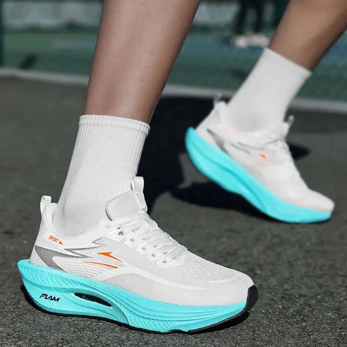 Carbon Plate Marathon Running Shoes Men Women Sports Sneakers Breathable Lightweight Shock Absorbing Stable Athletic Shoes — image 5