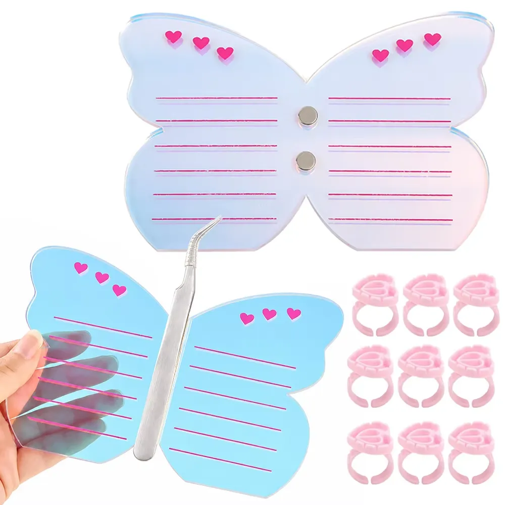 Eyelash Extension Tool Acrylic Grafted Eyelashes Holder Colorful Pallet With Magnetic Suction Scale Plate Lash Makeup Tools — image 4