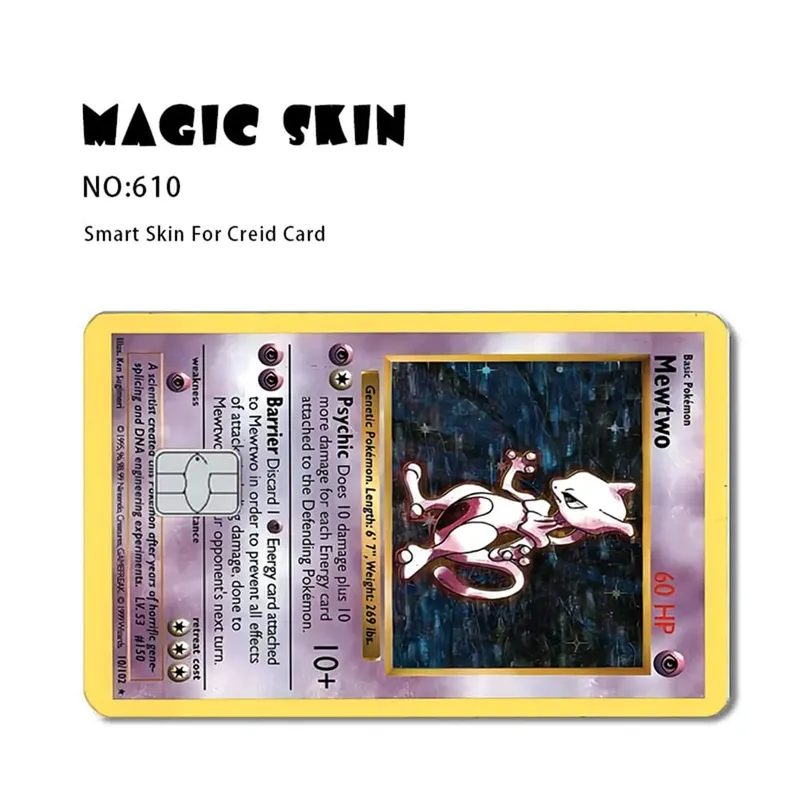 Anime Pokemon Pikachu skórka na kartę kredytową 2.5D naklejki HD karta naklejka karta matowa folia skóra mały chip wodoodporna naklejka prezenty zabawki — image 3