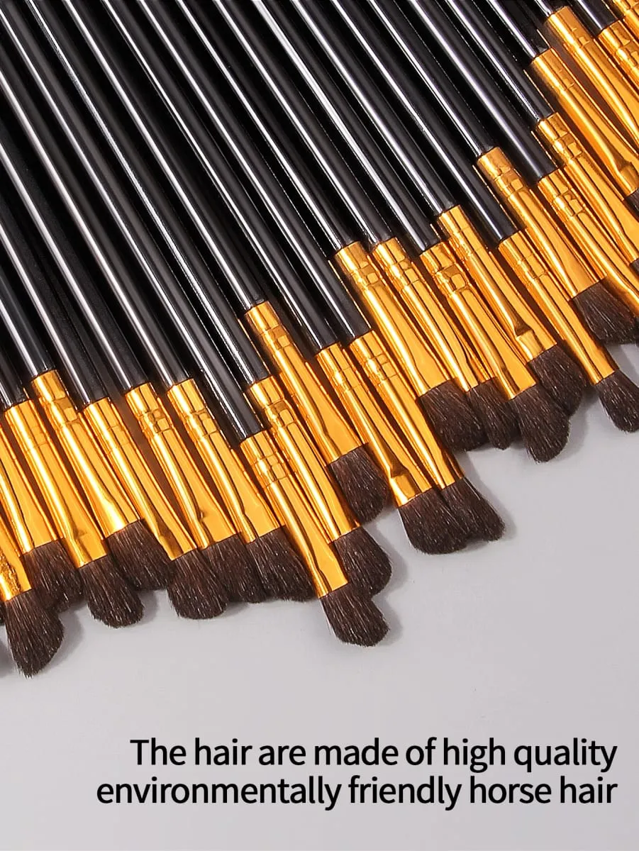 30 pçs pincéis de maquiagem profissional kit corretivo escova sombra cerdas macias shader escova facial cosméticos beleza maquiagem ferramentas