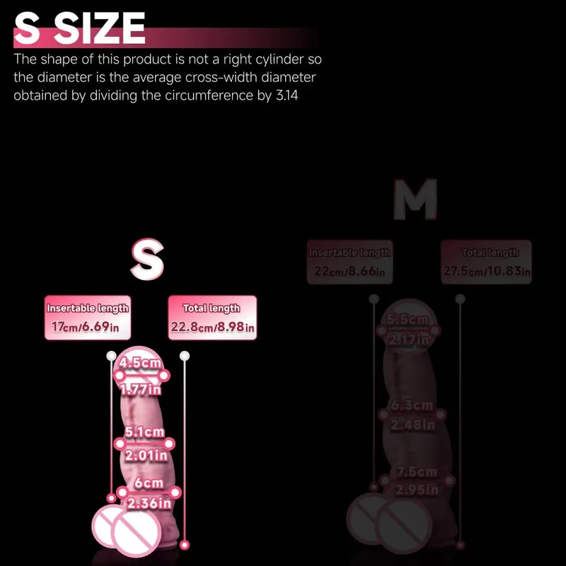 Oieffur Horse Dildo untuk Wanita Platinum Silicone Dildo Besar dengan Suction Cup Massage Dubur Faraj Besar Zakar Mainan Seks untuk Dewasa
