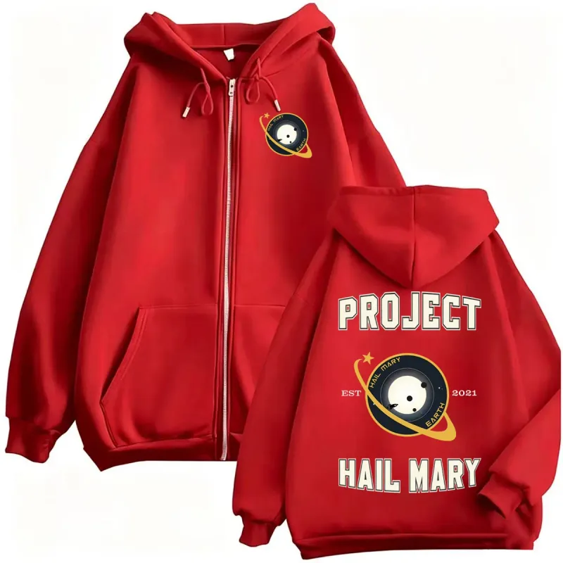 Project Hail Mary Ryland Grace Zipper Hoodies Men Women Fashion Classic Retro Sweatshirt Jacket Bodywarmer Fleece Zip Up Hooded — image 5