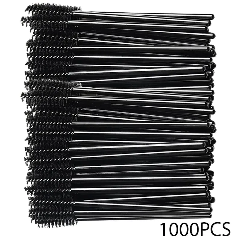 500/1000pcs Eyelash Brush Applicator Wholesale Lash Mascara Wands Brushes Para sa Eyelash Extension Eyebrow Spoolies Beauty Tools — image 8