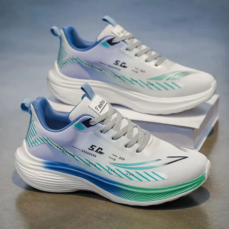 Men Running Shoes Lightweight Breathable Mesh Sneakers Thick Sole Cushioning Casual Walking Shoes Size 39-44 — image 8