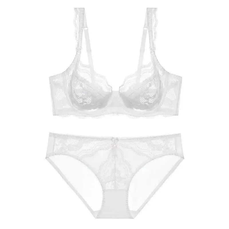 New Arrival Women Ultra Thin Victorian Lace Push Up Set Soft Underwire Gather Lift Unpadded Comfort Breathable Lingerie Set — image 4