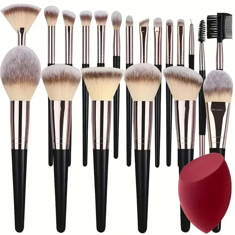 NYT 3-20 STK Makeup Børster Sæt Eye Shadow Foundation Concealer Blending Blush Brush Blød Fluffy Kvinder Beauty Tool Julegave — image 11