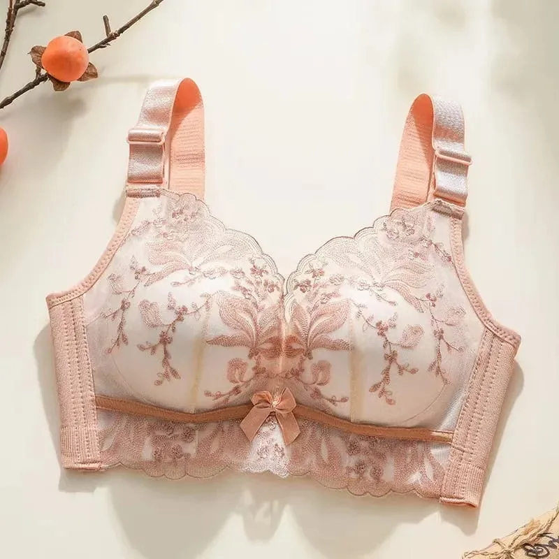 Sujetador de encaje Sexy, Push Up, sujetador suave, recolección de senos pequeños, encaje antiflacidez, ropa interior de mujer, lencería ajustable — image 9