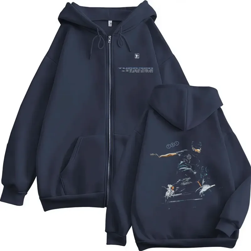Rapper Trueno Turr4zo 2026 Tour Album Zipper Hoodies Men's Women Clothing Fashion Pullover Zip Up Hooded Sweatshirts Jacket Coat — image 2