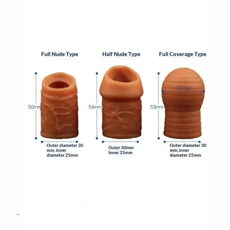 1/3Pcs Silicone Cock Ring Sex Toys For Men Penis Enlargement Glans Foreskin Rings Male Chastity Cage Penis Massage Lock Delay