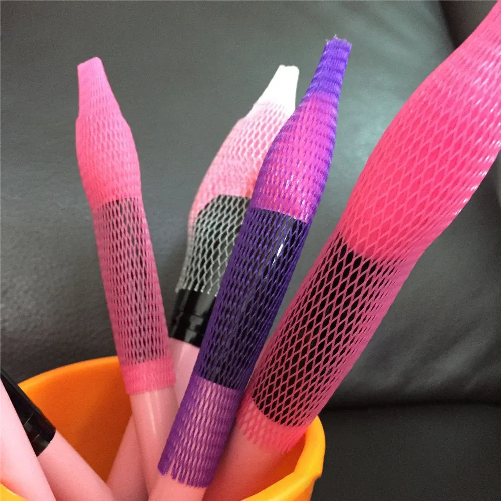 50PCS Makeup Brushes Mesh Protectors Cover Beauty Elastic Mesh Proteksiyon Net Makeup Cosmetic Tool Kit Brush Net Pan Cover