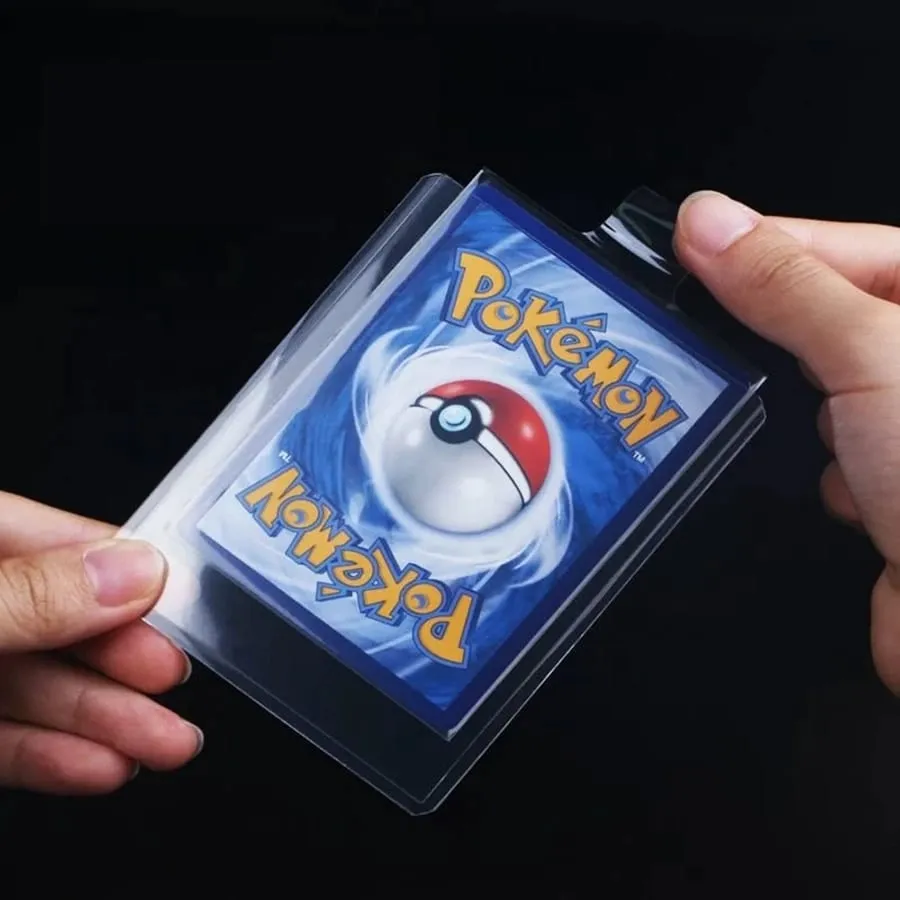 65*90mm 100db domború játékok kártyahüvelyek Pokemon kártyákhoz Átlátszó játékvédő kereskedő mappa toktartó gyerekjáték ajándék — image 3