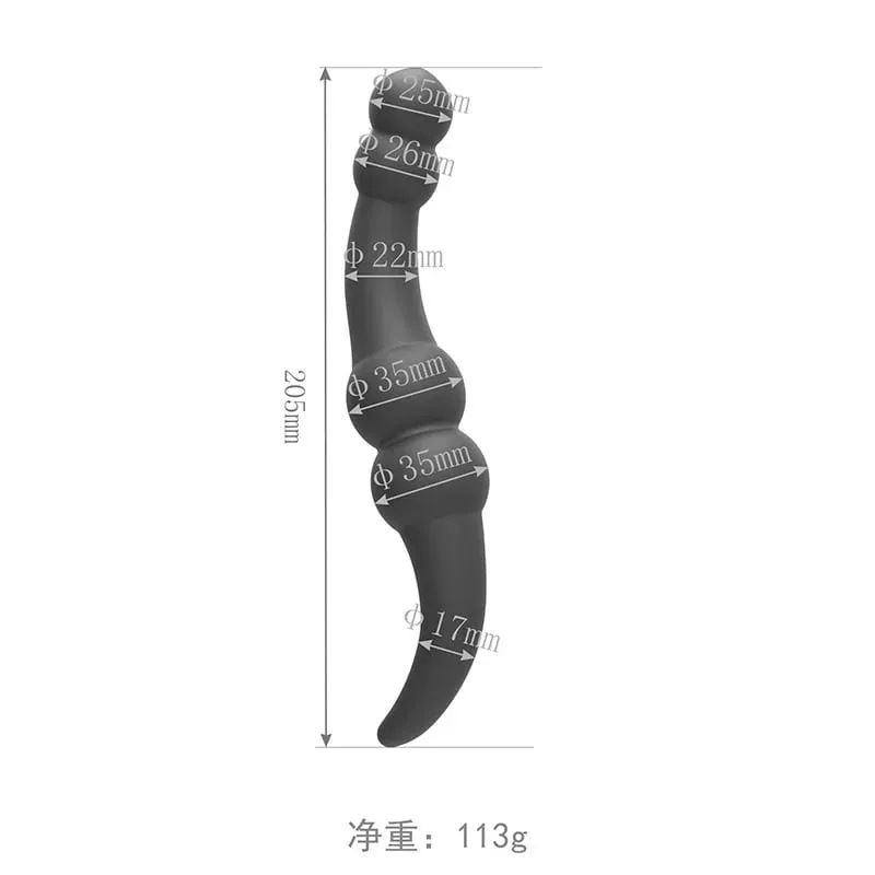 Double-Headed Silicone Anal Plug Stimulating Massage Stick for Couples Prostate Pleasure Women's Masturbation Tool Adult Sex Toy — image 1