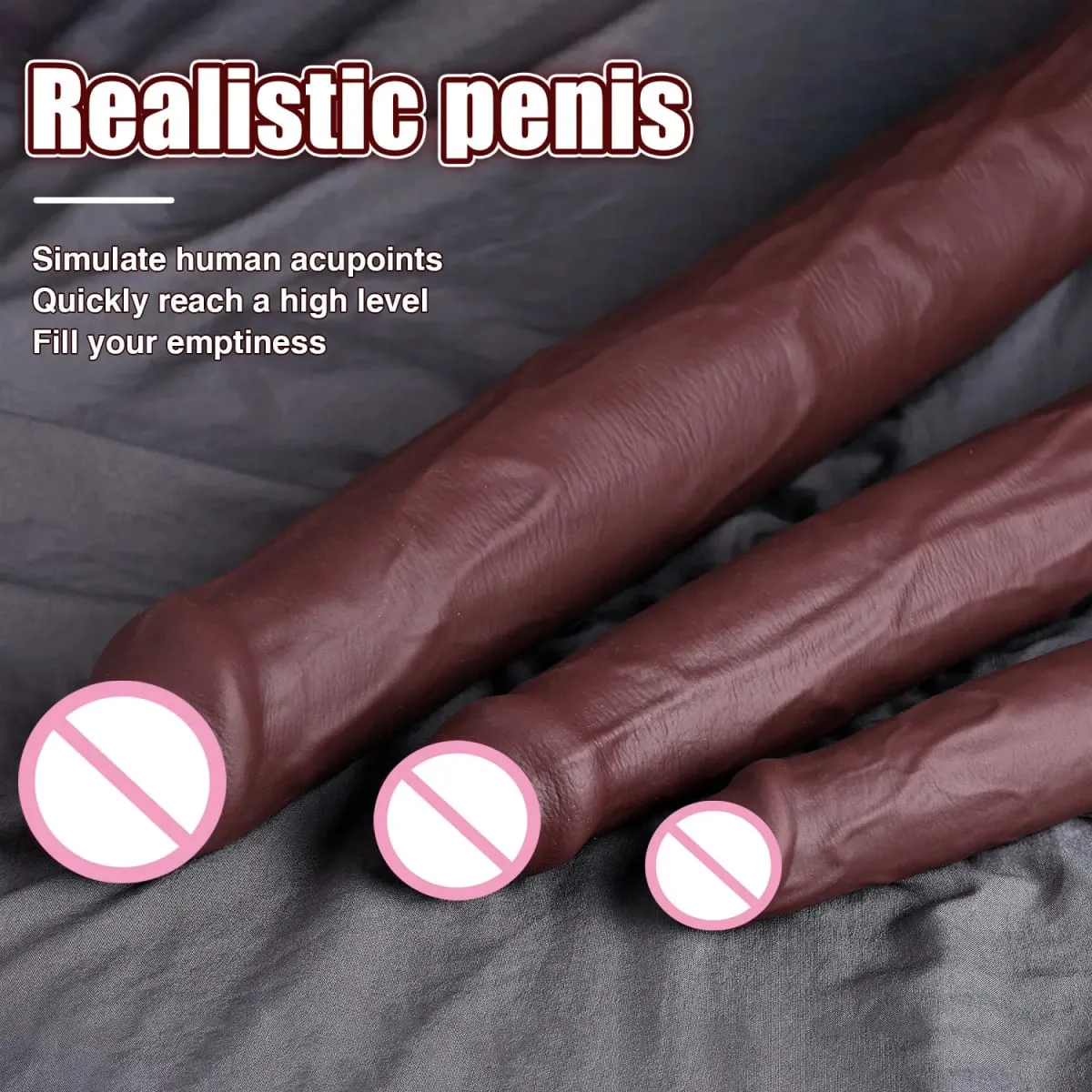 Long Dildo Realistic Snake Shape Single Layer Silicone Big Penis Soft Anal Sex Toys Suction Cup Dick for Women G-spot Orgasm 18+ — image 4