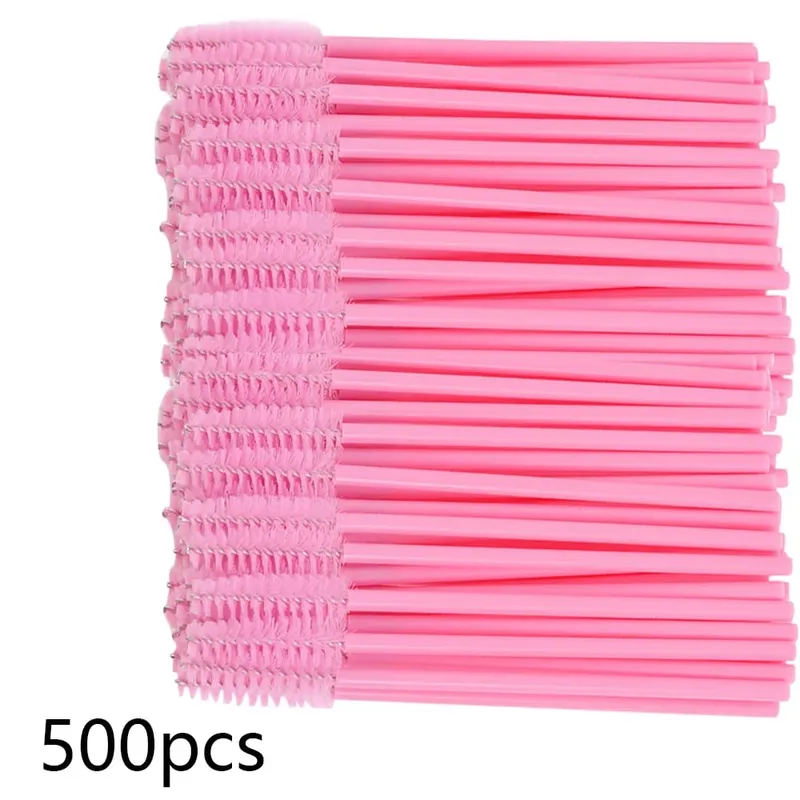 500/1000pcs Eyelash Brush Applicator Wholesale Lash Mascara Wands Brushes Para sa Eyelash Extension Eyebrow Spoolies Beauty Tools — image 12