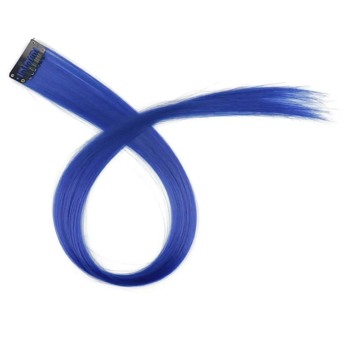 45cm Straight Clip‑on Synthetic Hair Pieces One‑Piece Bright Color Hair Extension Clips DIY Cosplay Hair Accessories