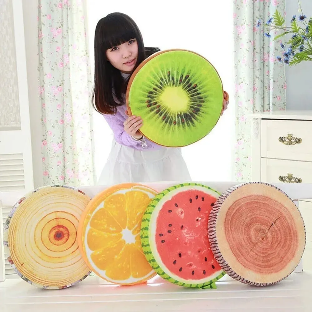 Round Chair Cushions Kumportableng Seat Pads Nakakatuwang Fruit Garden Dining Outdoor — image 3